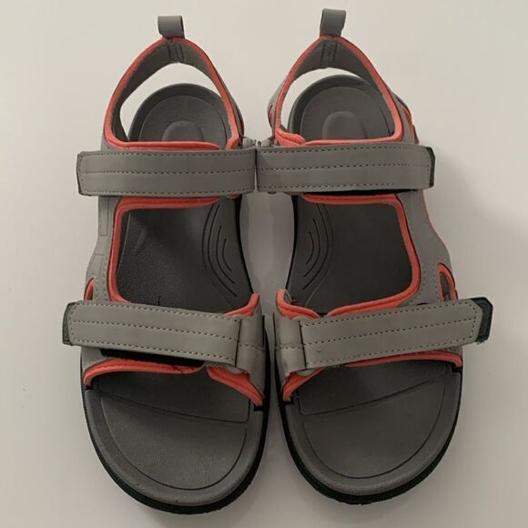 NWT Northside Lightweight Flexible Water Resistant Gray Pink Sandals Size 8 - Picture 2 of 12